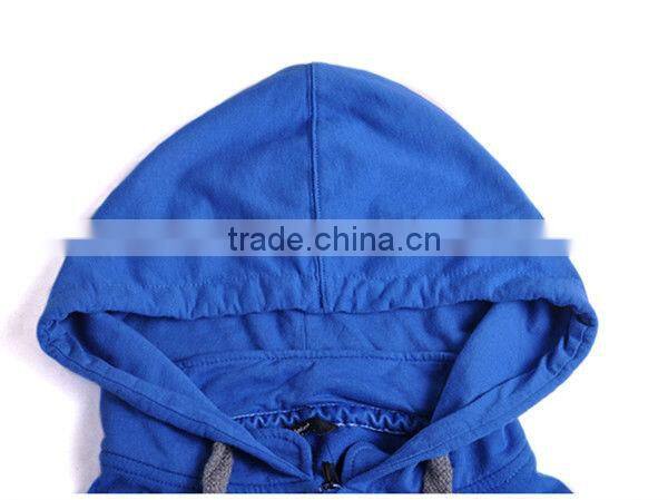 2013 customized blue and grey color striped zip up hoodies in different colors