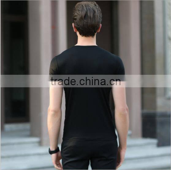 online shopping china clothes For Man Clothing Black T-shirt With Free Size