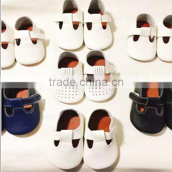 Pure suede leather baby shoes soft sole