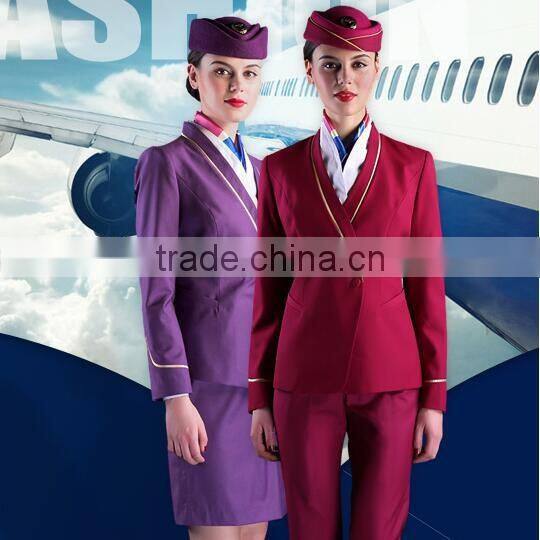 Best quality cabin crew uniform flight attendant uniforms