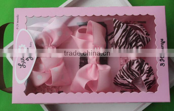 3pcs baby headband gift set, newborn baby 3pcs headband gift set
