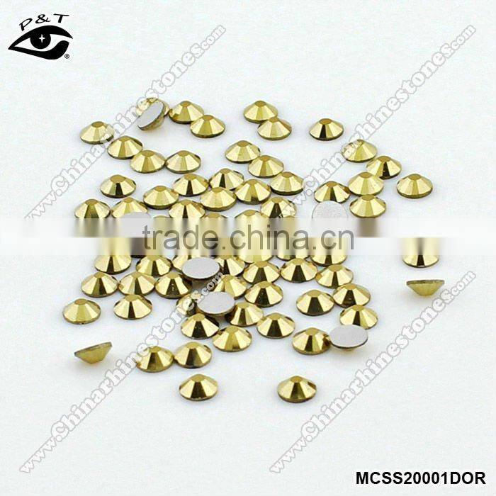 Flat back rhinestones non hotfix DMC aurum color ss20