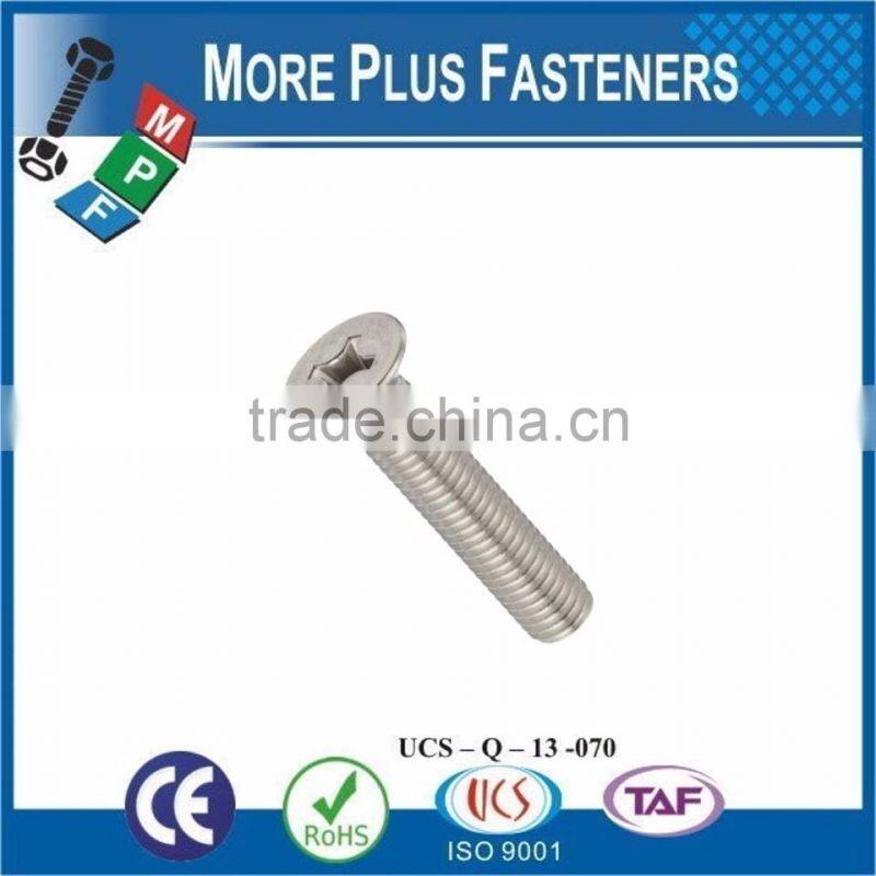 Made in Taiwan ISO 7046 Philips Flat head Countersunk Grade 4 8 Carbon Steel Zinc Plated