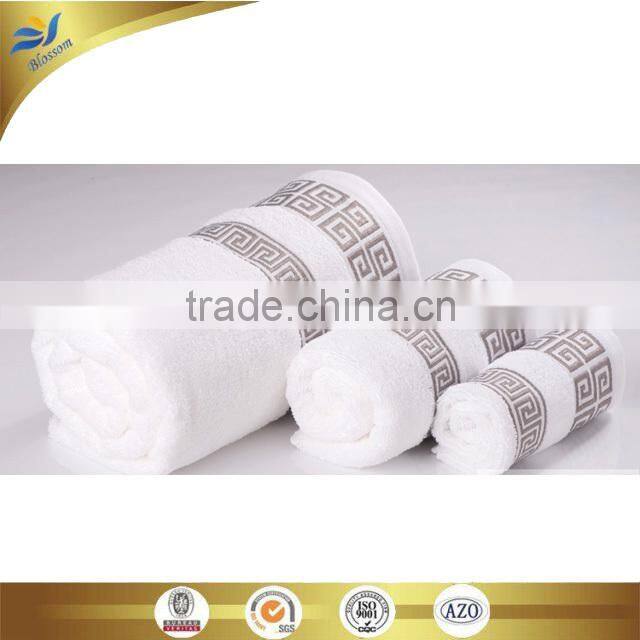 china supplier wholesale luxury terry bath towel set 3 pieces bath towel face towel hand towel