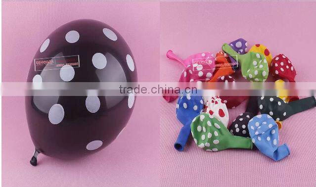 12inch Polka Dot Printed Party Wedding Decorate Latex Balloon