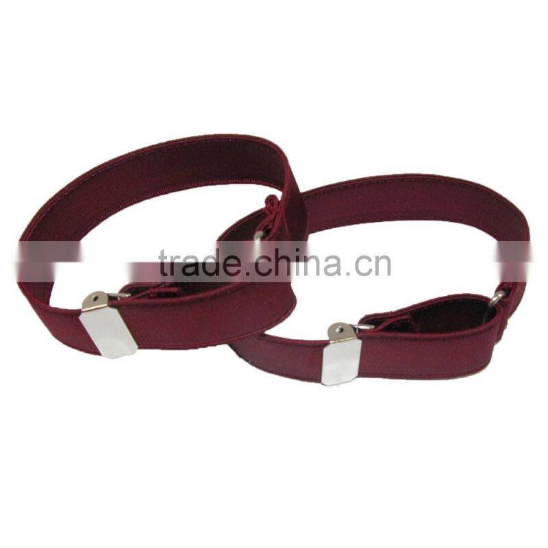 Shirt Sleeve Garter Cuffs Arm Band Elastic Solid Color Adjustable Armband Sleeve Garter