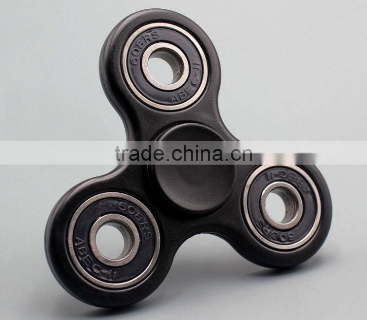 Tri-Spinner Fidget Hand Spinner Toy Stress Reducer Focus Toy Relieves ADHD Anxiety and Boredom Guarantee 3 min / Spin Time