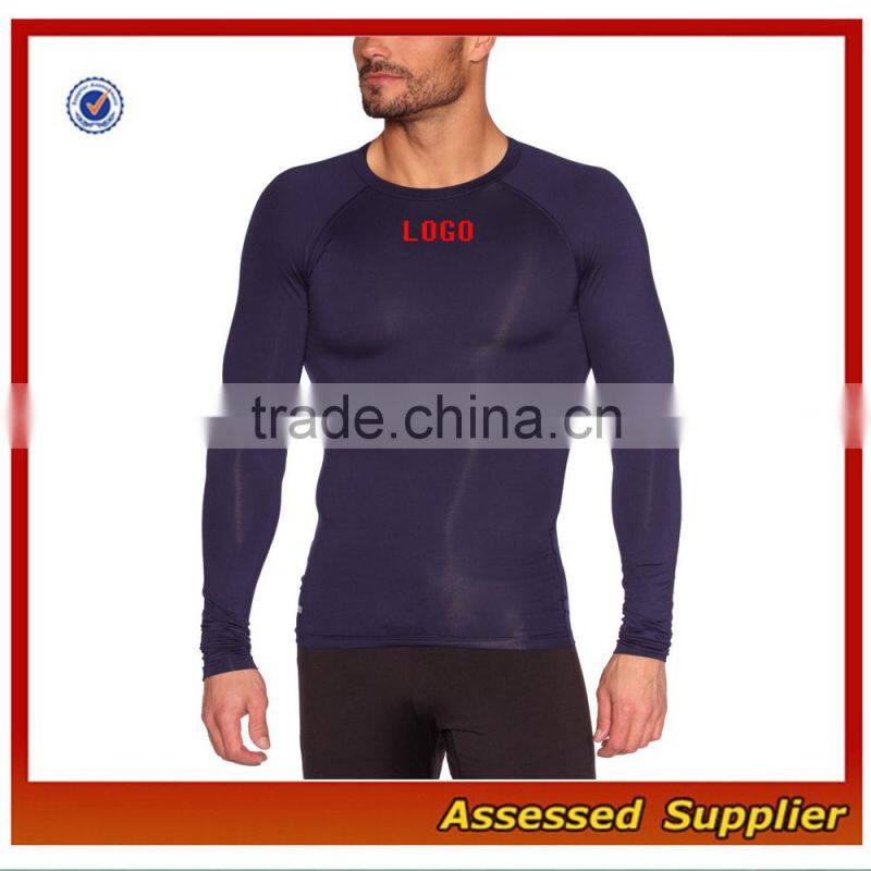 Custom Mens Running Long Sleeve Compression Base Layer Shirts MLL741