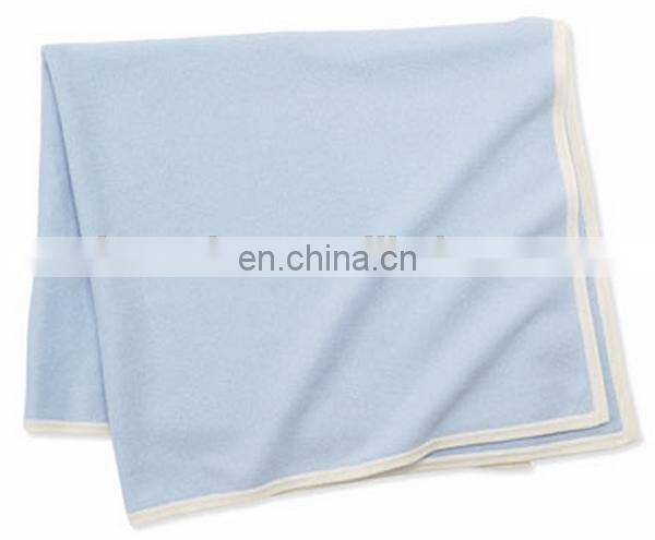 Factory wholesale 12gg Fashion striped lovely colors cashmere baby blankets