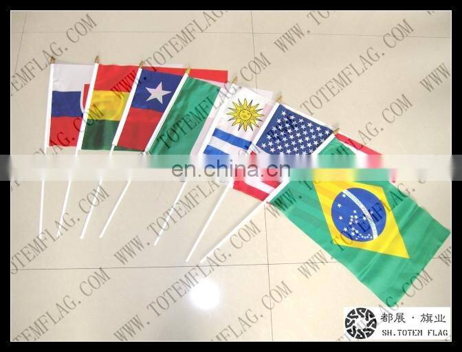 fast shipping mini all countries promotional hand flags for cheering