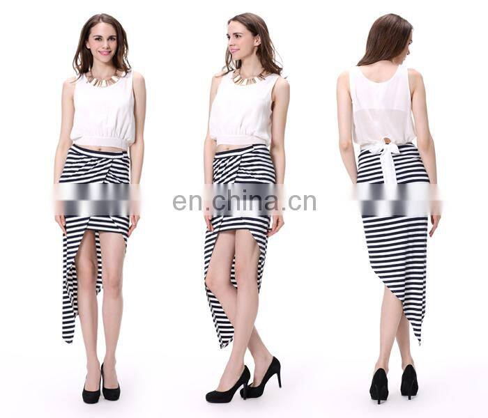 Stripe skirt Long sexy tight skirt for women Sexy half skirt girl