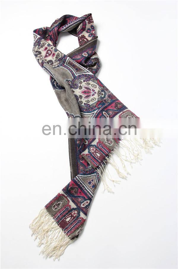 2016 indian style autumn winter warm women wool shawl plain woven worsted thin 80s pure wool print scarf