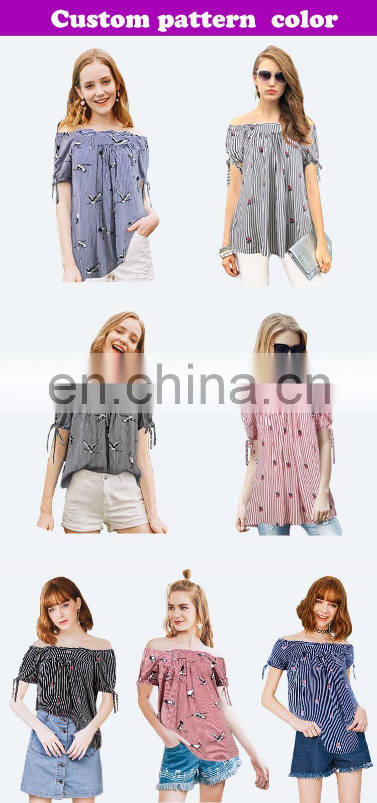 2017 online shopping readymade high low mexican blouse