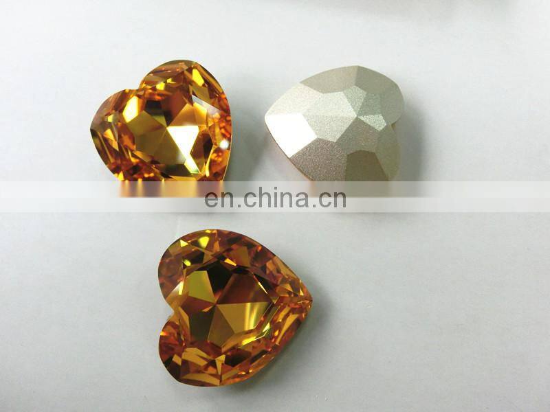 PuJiang Wholesale Fashion Faceted Point Back Crystal Stone