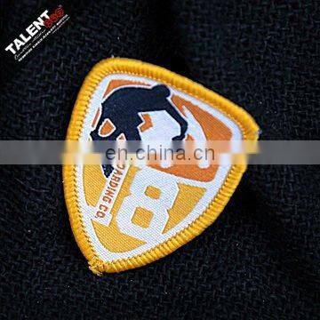 custom individual design weaving label patch woven badges for garment
