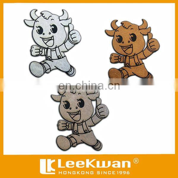 custom engraving cute bull patch embroidery patch