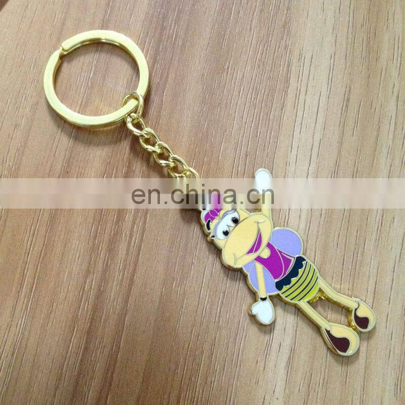 Top sales custom logo hard enamel keychain