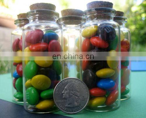 Small Glass Bottle Wooden Cork Stopper