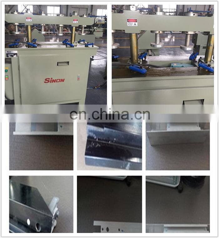 aluminium fabrication window profile hydraulic hole punching machines