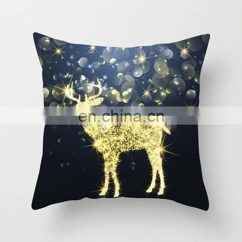 1PCS Custom Made Merry Christmas Happy New Year Cushion Cover