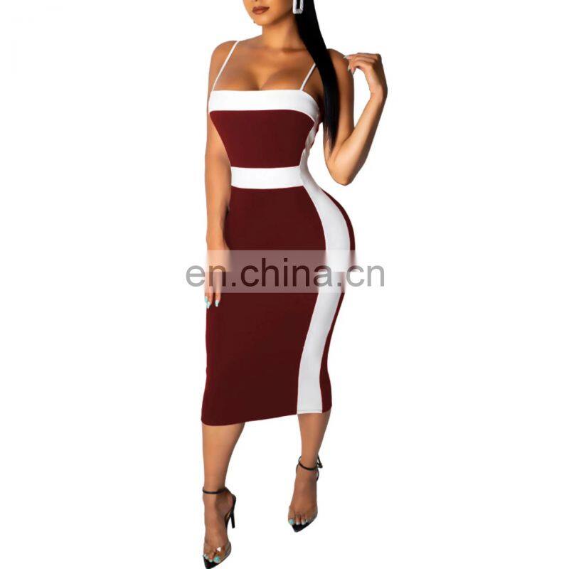 Strapless dresses Factory Wholesale Low Price Spaghetti Strap V Neck Bandage Dress Bodycontight sexy dress strapless black dress