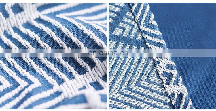 Yiwu Factory Home Decor Furniture Protector Fabric Couch Cover Triangular Stripe Jacquard Sofa Cover Protector