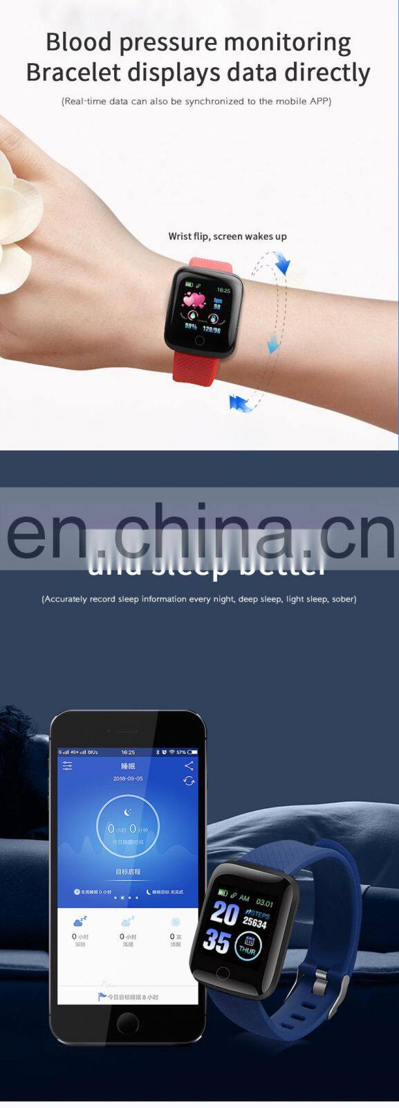 New Product 116Plus Smart Watch 2019 Hot Sale Mens Women Sports Fitness Wrist Waterproof Bracelet Bluetooth Android Watch Band