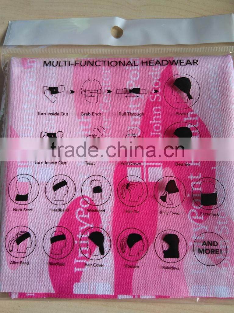 Factory wholesale fashion seamless rolly towel magic multifunctional headband