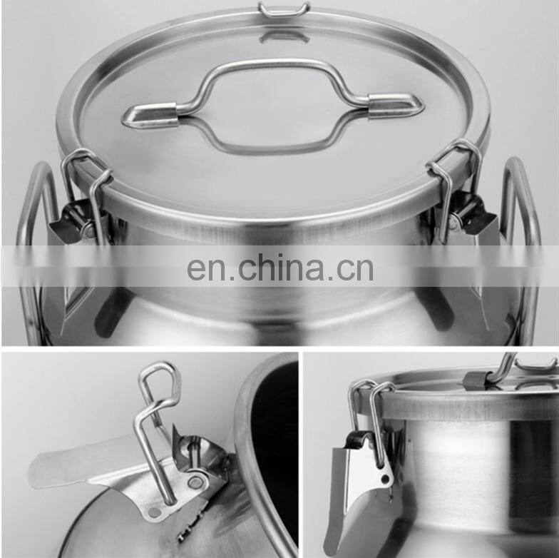 20L 25L 40L 50L stainless steel aluminum milk can with lid for milk transportation container
