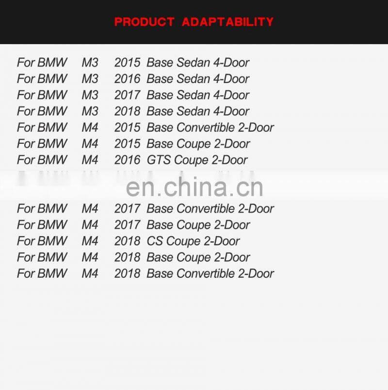 Carbon Fiber Front Lip Spoiler for BMW F82 M4 F80 M3 2014-2019