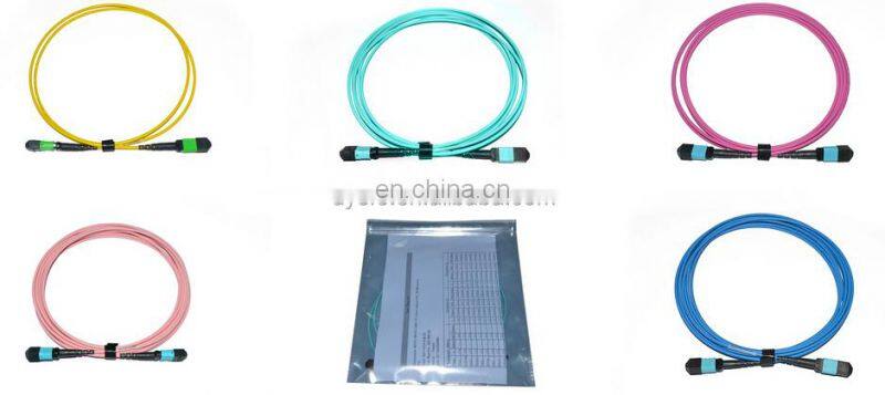 8 12 24 cores single mode Multimode fiber optic cable MTP MPO connector