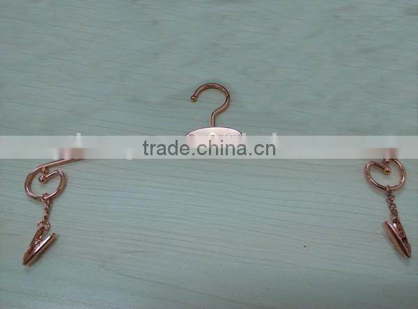 FM-58 rosy gold metal hangers for lingerie