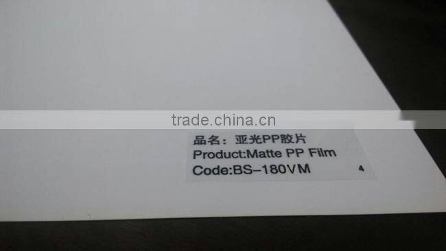 Economic roll up PP film 190mic