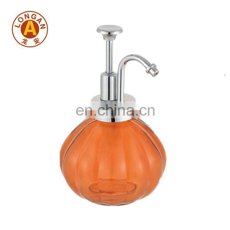 250ml 500ml Bathroom Aluminum Bottle Airless Spray Pump Amber Soap Glass Bottle With 28mm Cosmetic Lotion Pump