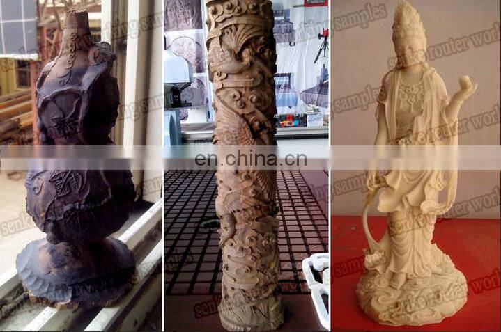 8 heads 4 axis wood rotary engraving machine wood stair 4 axis wood cnc router machine