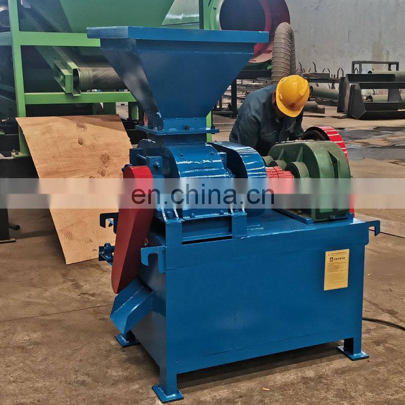 Roller type charcoal briquette machine press charcoal powder to charcoal briquettes