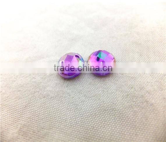 Purple Color Satellite Face stone for Carnival Decorations