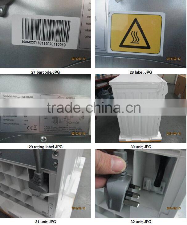 Home appliance condenser clothes dryer prices 7/8KG