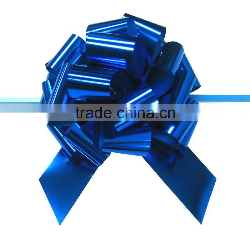 HOT SALE! Holographic Purple PP Butterfly Ribbon Pull Bow for Wedding /Birthday Flower Decoration