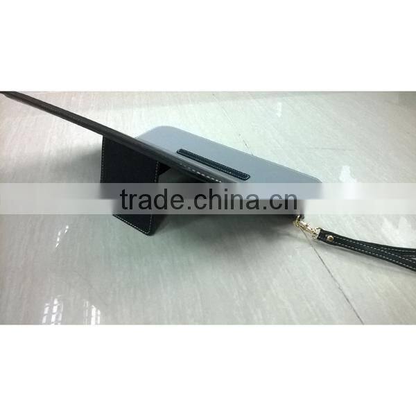 tablet sleeve with stand , real leather bag for ipad ,for samsung