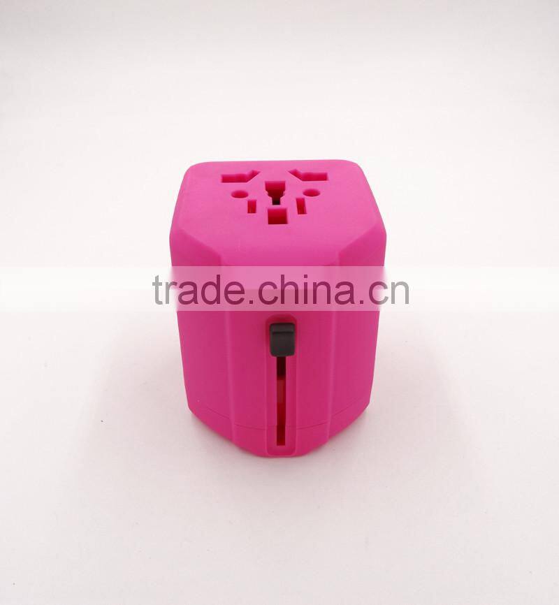 Rubber Coating CE ROHS Approved uk to australia power adapter/uk to china plug adapter/uk to euro plug adapter