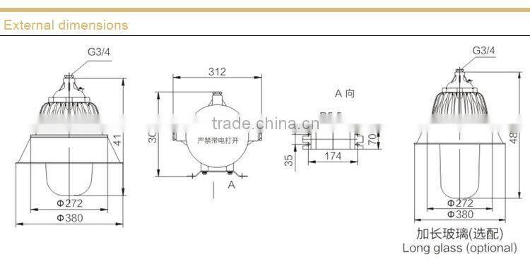 BLC8600 explosion proof platform light
