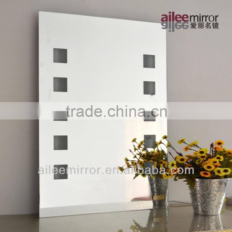 Led side mirror light fabric pocket mirror AL-DJ218