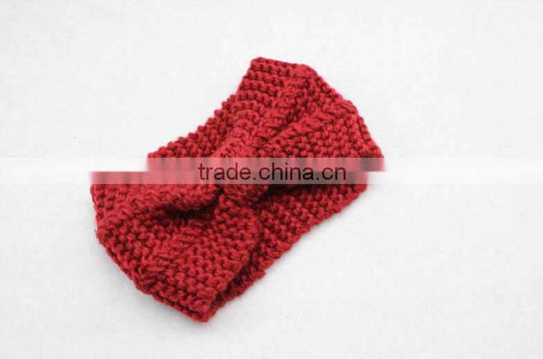 Winter warmer korean style round woolen hair band for women