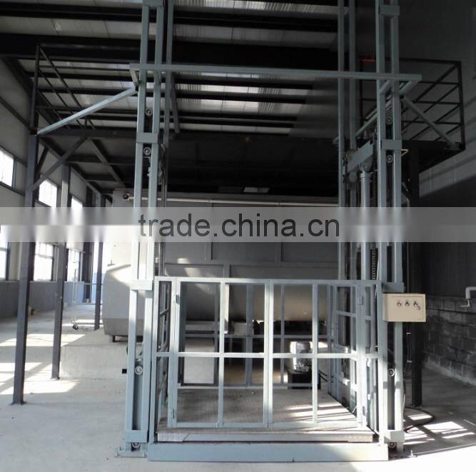 lead rail lift platform for cargo