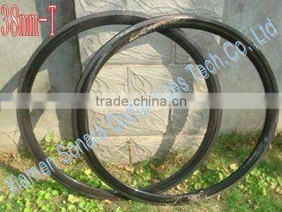 road bike tubular carbon rim 38mm Toray T700