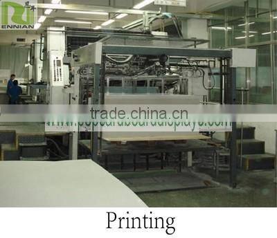 Easy to Carry and Assemble Fashion Cardboard Display Stand Tray with Hooks