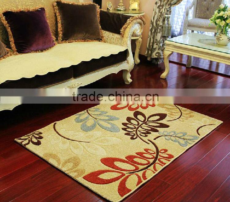 Pretty garden flower printing oem hangzhou high quality polyester carpet