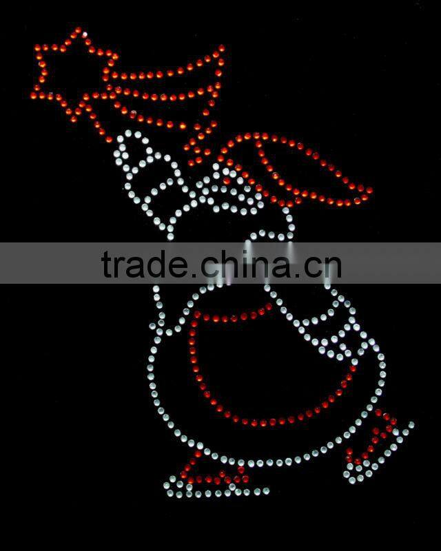 Fashion rhinestone transfer motif of christmas man