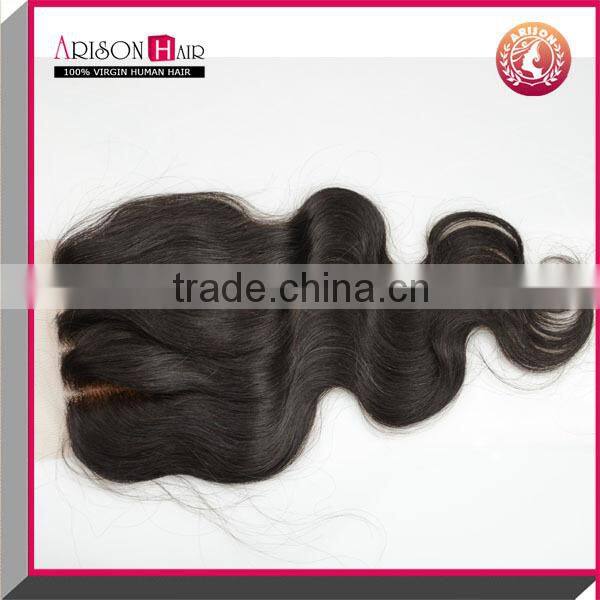 Virgin Peruvian 3 part silk base Lace Closure Full Lace Frontal Closures cheap stock Silk Base Lace Closure